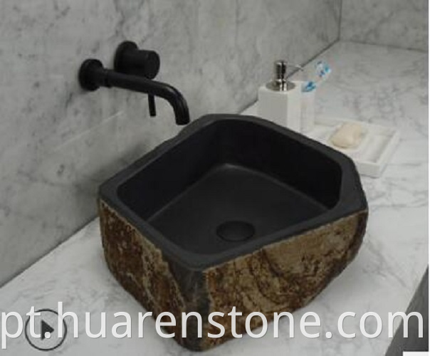 rustic stone sink